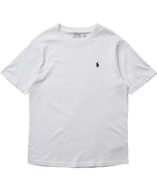 Polo Ralph Lauren 26/1 Jerseyss Cn-tp-tsh Str M - Hvid Kortærmede T-shirts Bomuld hos Magasin