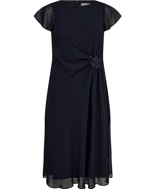 Christian Berg Ckraff Brosche Kvinde Nightblue Midi Kjoler Str 42 - hos Magasin