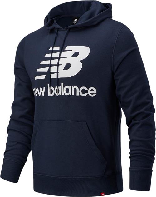 Se New Balance Stacked Logo Hoodie Mand Brown Hoodies Str XL - Bomuld hos Magasin ved Magasin