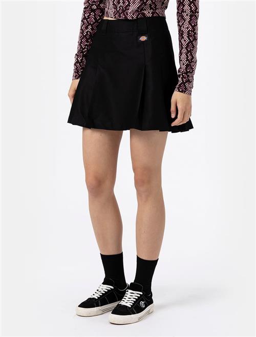 Dickies Elizaville Skirt W Black Kvinde Black Korte Nederdele Str M - hos Magasin