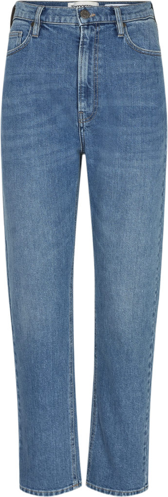 Tomorrow Teresa Jeans Wash Hong Kong Kvinde Denim Blue Straight Jeans Str 25 / 30 - hos Magasin