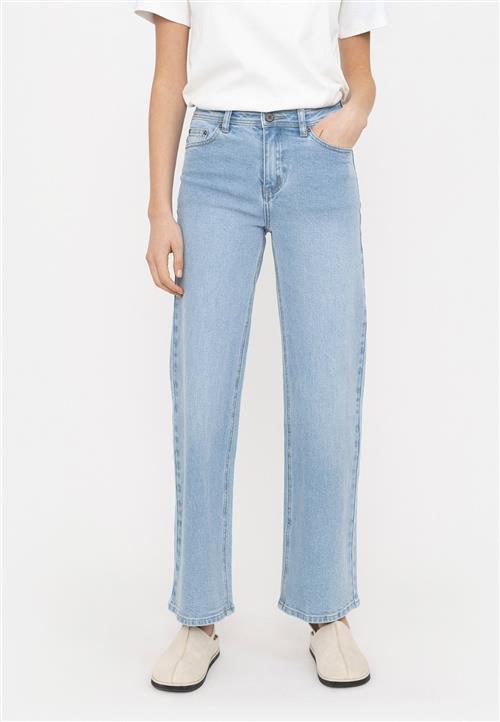 Soft Rebels Srwilla Midwaist Wide Jeans Kvinde Light Blue Wash Straight Jeans Str XS - Denim hos Magasin