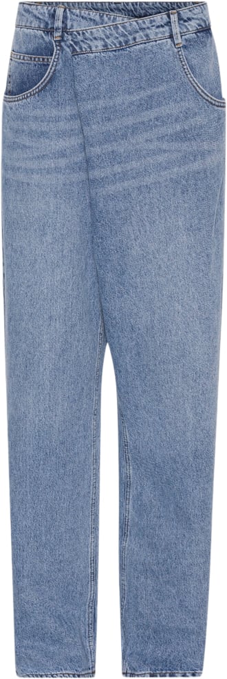 2NDDAY 2ND Fennec TT Ocean Blue Denim Kvinde Light Blue Straight Jeans Str 31 Denim - hos Magasin