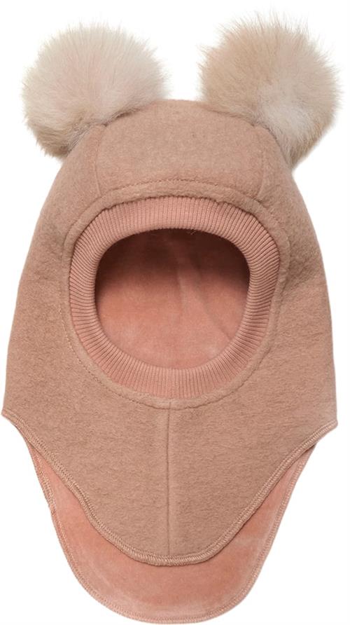 Huttelihut Balaclava w. Alpaca Pompoms 52\2-4Y - Elefanthuer Velour hos Magasin