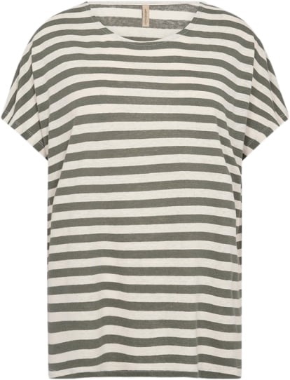 soyaconcept Scesme 2 Kvinde 7390c Misty Combi Kortærmede T-shirts Str XXL - Viskose hos Magasin