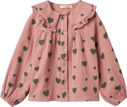 Se Fliink Love LS Blouse Str 5Y/110 - Ash Rose Aop Bluser hos Magasin ved Magasin