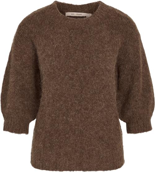 Rue de Femme ¤ Jaya Knit RdF ¤ Kvinde Bitter Chocolate Kortærmet Strik Str L - hos Magasin