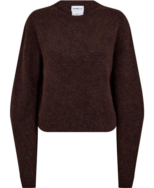 Marella Ovidio Kvinde Brown Sweaters Str L - Uld hos Magasin