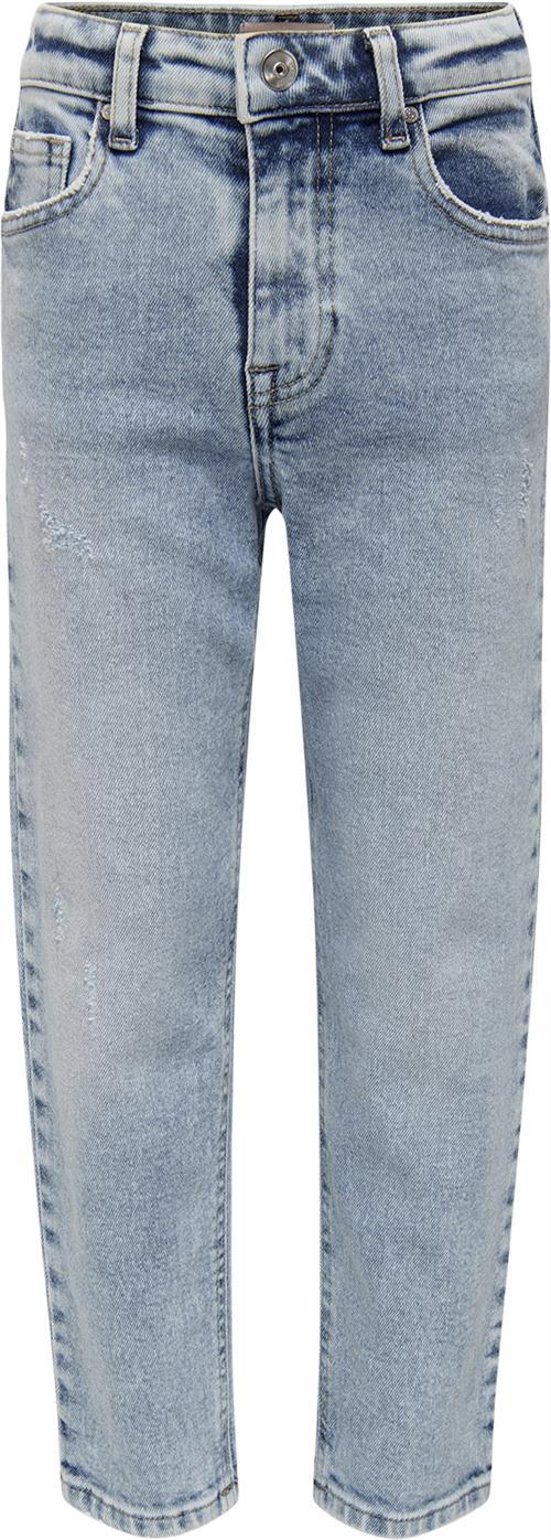 ONLY Kogcalla Life MOM FIT Dest DNM Az56 Str 134 - Light Blue Denim Jeans Bomuld hos Magasin