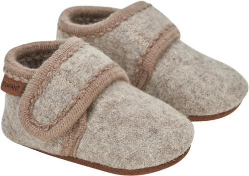 En Fant Baby Wool Slippers Sand Melange Hjemmesko Str 23\24 - Uld hos Magasin