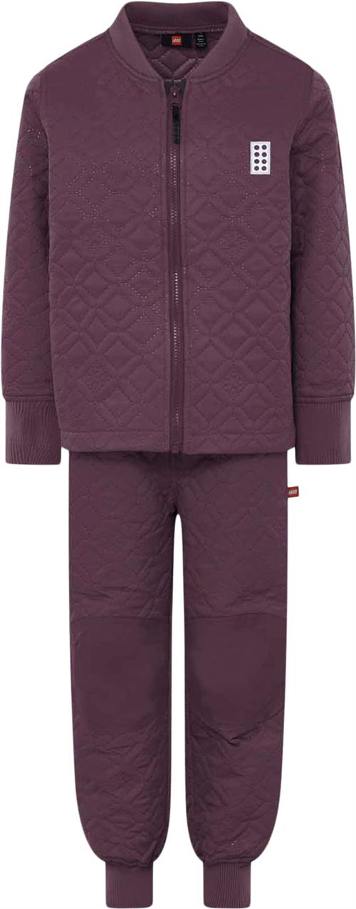 LEGO kidswear/LEGO børnetøj Lwsingu 200 Thermo SET Str 128 cm - Bordeaux Termosæt- & Dragter hos Magasin