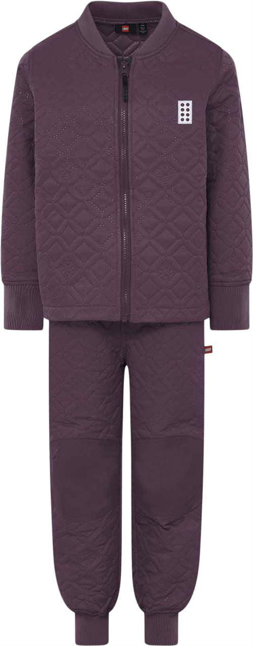 LEGO kidswear/LEGO børnetøj Lwsingu 200 Thermo SET Str 122 cm - Bordeaux Termosæt- & Dragter hos Magasin