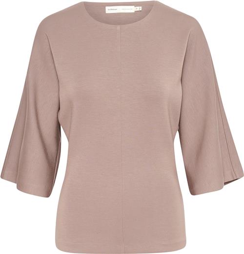 Se InWear Aidaiw Blouse Kvinde Sandy Grey Langærmede Bluser Slim Fit Str XS - hos Magasin ved Magasin