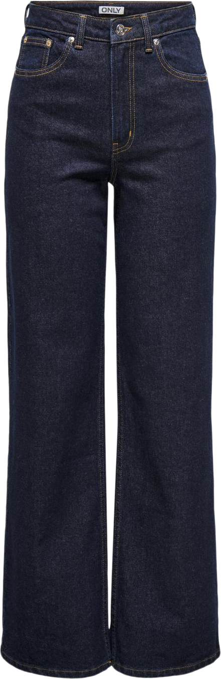 ONLY Onljuicy HW Wide Rinse DNM Mas763 N Kvinde Dark Blue Denim Wide Jeans Str "28/""32" - hos Magasin