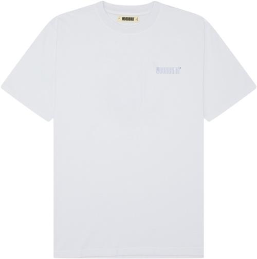 Woodbird Wbbaine Fish Tee Mand White Kortærmede T-shirts Str XS - hos Magasin