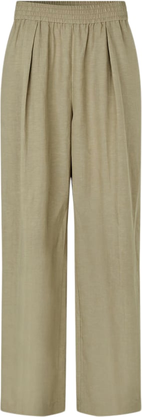 Samsøe Samsøe Sajulia Trousers 15262 Kvinde Light Olive Bukser Med Lige Ben Str XL - hos Magasin