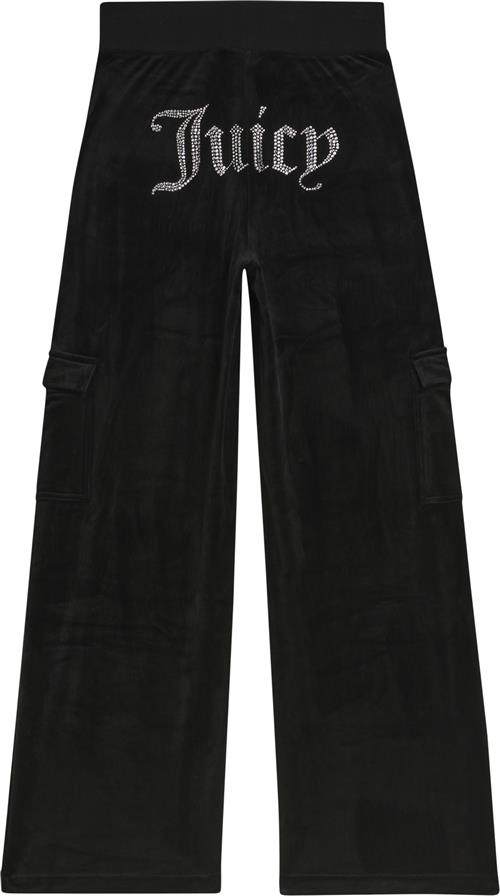 Juicy Couture Audree Cargo Velour Trouser Kvinde Black Sweatpants Str M Velour - hos Magasin