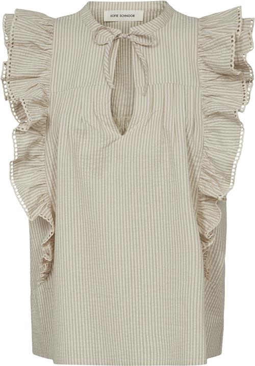 Sofie Schnoor Top Kvinde Off White Toppe Str 34 - hos Magasin