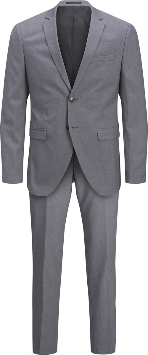 Jack & Jones Jprfranco Suit Noos Mand Light Grey Melange/super Slim Fit Jakkesæt Slim Fit Str 48 - hos Magasin