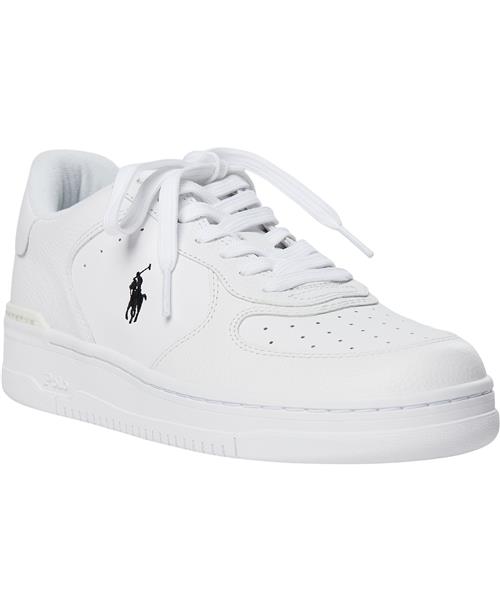 Polo Ralph Lauren Masters Court Leather Sneaker Mand White/white/black Pp Sneakers Str 41 - hos Magasin