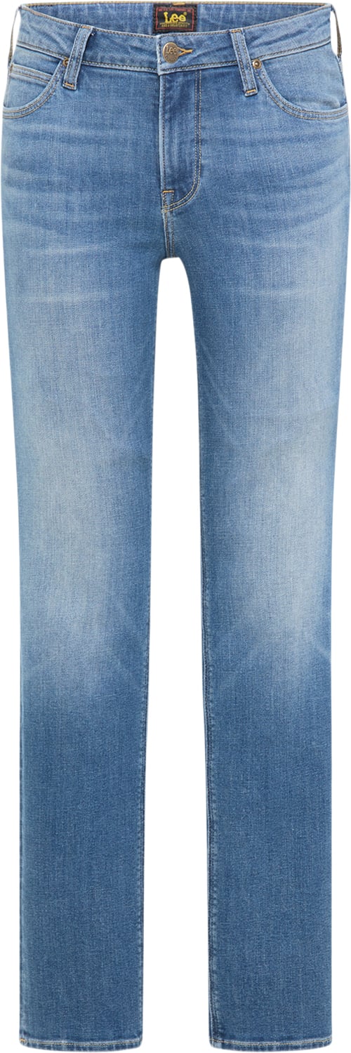 Se Lee Breese Boot Kvinde Mid Worn Martha Straight Jeans Str 29/31 - Denim hos Magasin ved Magasin