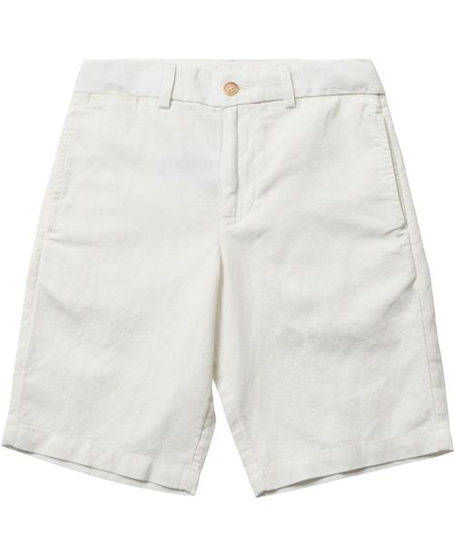 Polo Ralph Lauren Straight Fit Linencotton Short Str 8 / 8 år - Hvid Shorts & Bloomers hos Magasin