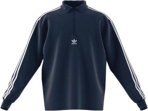 Se adidas 3stri-polo LS Mand Blue Sweatshirts Str L - Bomuld hos Magasin ved Magasin