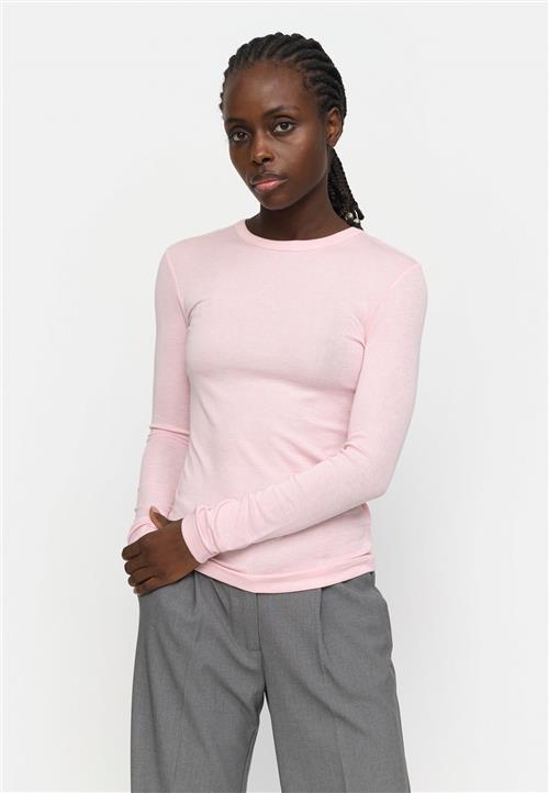 Se Soft Rebels Srroman Oneck Kvinde Roseate Spoonbill Melange Langærmede T-shirts Str S - hos Magasin ved Magasin