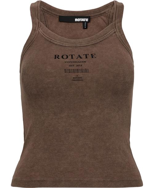 Se ROTATE Birger Christensen Ribbed Tank TOP Kvinde Mustang Tanktoppe Str L - hos Magasin ved Magasin