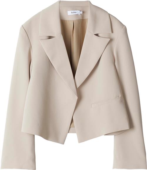 Stylein Bormio Blazer Kvinde Cream Blazere Str L - hos Magasin