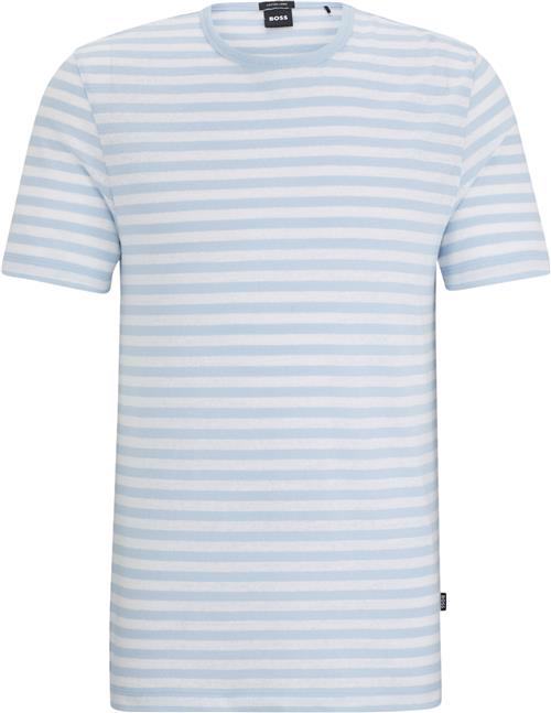 BOSS Tiburt 457 Mand Light/pastel Blue Kortærmede T-shirts Str M - hos Magasin