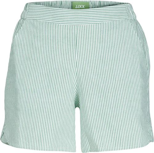 JJXX Jxsiva Oxford Shorts WVN Kvinde Grayed Jade/stripes Casual Shorts Str XS - hos Magasin