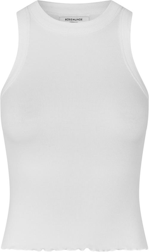 Rosemunde Organic Cotton top Kvinde Hvid Tanktoppe Str XL - Bomuld hos Magasin