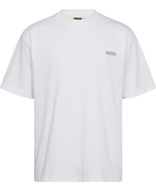 Woodbird Wbbaine Majhon Tee Mand White Kortærmede T-shirts Str L - hos Magasin