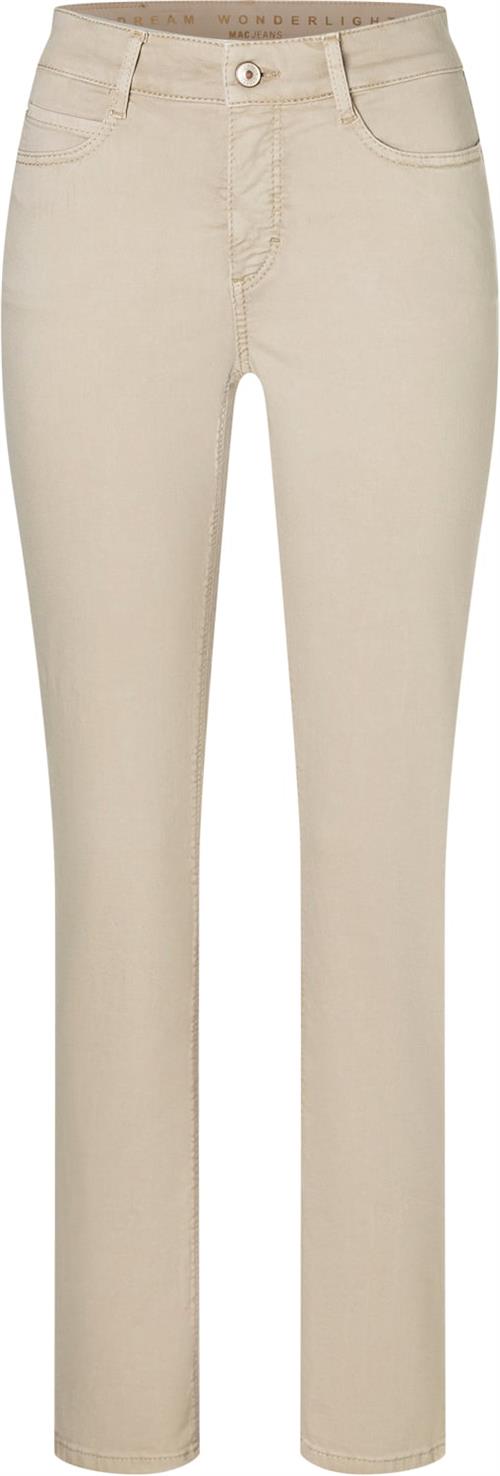 Se MAC Jeans Dream Kvinde Smoothly Beige Bukser Med Smalle Ben Str W42 / L30 - hos Magasin ved Magasin