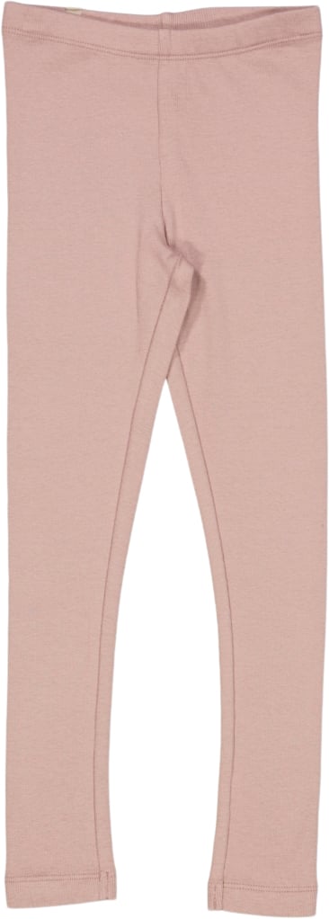 Wheat Rib Leggings Str 116 cm / 6 år - Pudder Leggings Bomuld hos Magasin