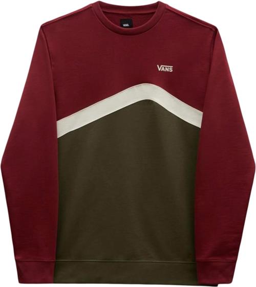 Se Vans Sidestripe Blocks Crew Sweatshirt Mand Grape Leaf/syrah Sweatshirts Str L - Bomuld hos Magasin ved Magasin