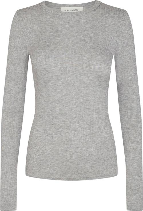 Se Sofie Schnoor Tshirt Long-sleeve Str 10 år / 140 cm - Grå Langærmede T-shirts hos Magasin ved Magasin