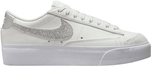 Nike Blazer low Platform Kvinde Summit White/metallic Silver-s Sneakers Str 36,5 - Læder hos Magasin