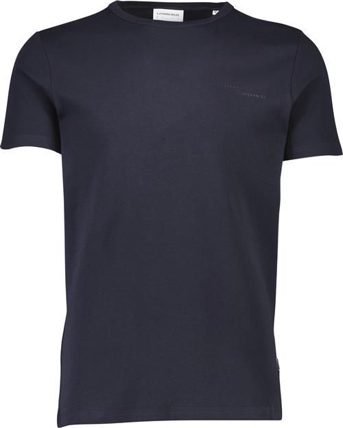 Lindbergh Basic Oneck tee S/S Mand Navy Kortærmede T-shirts Relaxed Fit Str XXL - Bomuld hos Magasin