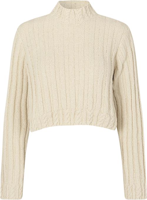 Se Modström Finamd Oneck Kvinde Summer Sand Sweaters Str L - hos Magasin ved Magasin