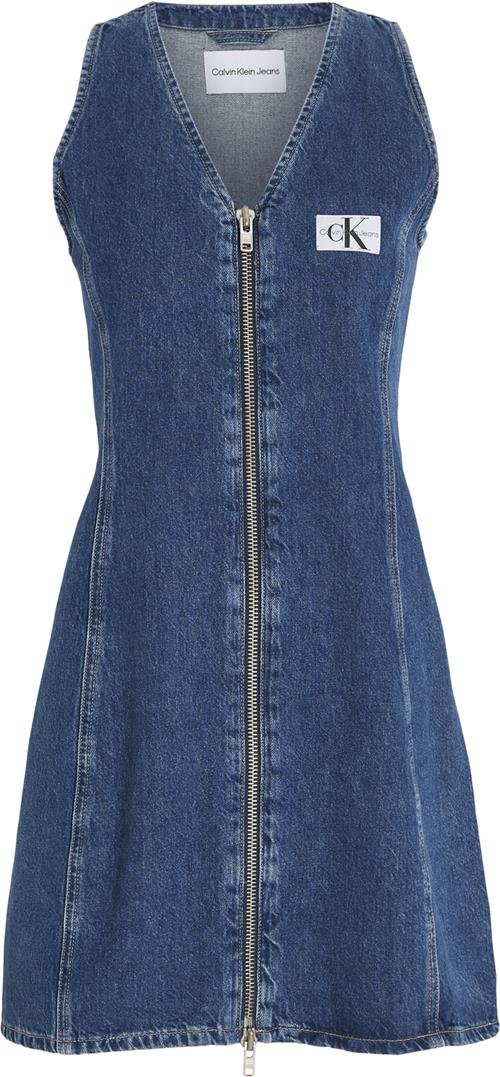 Calvin Klein ZIP Through Sleeveless Dress Kvinde 1a4 Korte Kjoler Str L - hos Magasin