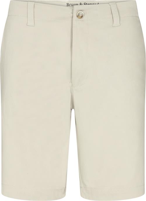 Bruun & Stengade BS Gerhard Regular Fit Shorts Mand Kit Chino Shorts Str 33 - Bomuld hos Magasin