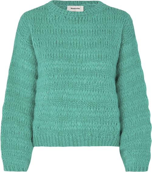 Modström Grovermd Oneck Kvinde Atlantis Sweaters Str XS - Uld hos Magasin