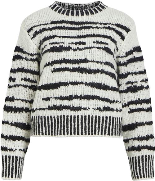 Object Objcontessa L/S Oneck Knit Pullove Kvinde Multi Sweaters Str S - hos Magasin