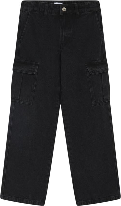 Se Grunt Worki Low Waist Cargo Str 29/16Y - Black Jeans hos Magasin ved Magasin