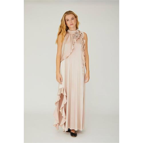 A-VIEW Rose Dress Kvinde Sand Maxi Kjoler Str 38 - hos Magasin