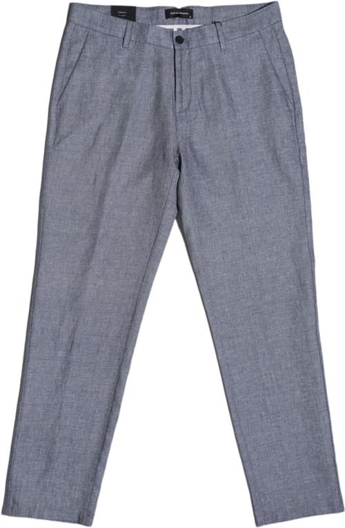 Se Clean Cut Copenhagen Tokyo Roman Linen Pants Mand Navy Melange Casual Bukser Str XL / Regular - hos Magasin ved Magasin