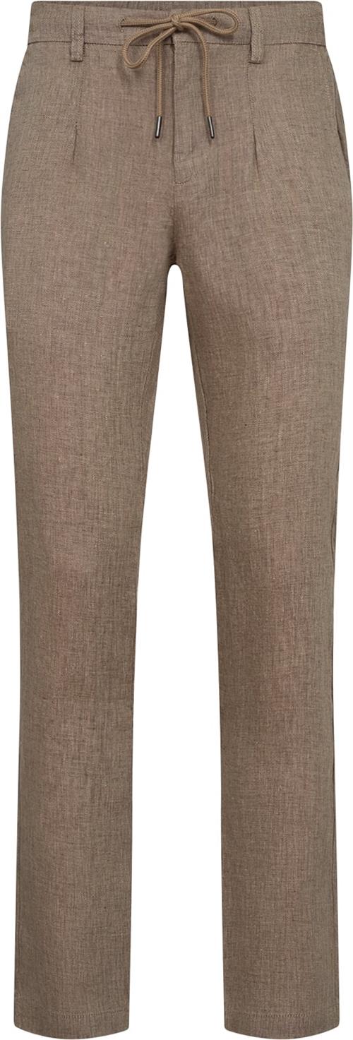 Bruun & Stengade BS Louis Slim Fit Chinos Mand Brun Casual Bukser Str 33 - hos Magasin