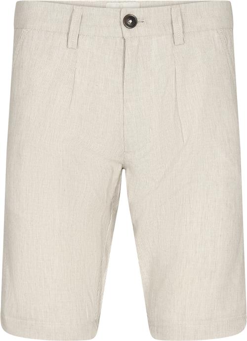 Se Bruun & Stengade BS Buris Regular Fit Shorts Mand Beige/white Chino Shorts Str 33 - Bomuld hos Magasin ved Magasin